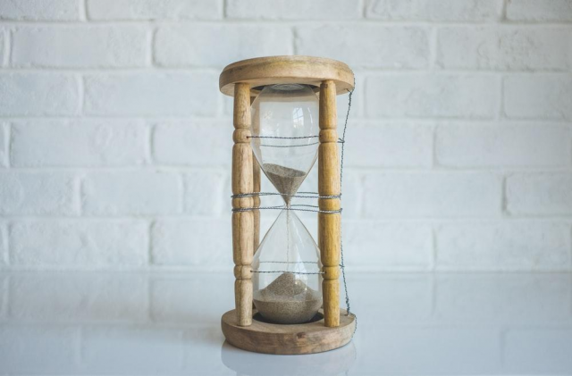 An Hourglass More Than Halfway Out of Sand